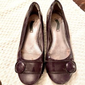 Ecco patent leather flats